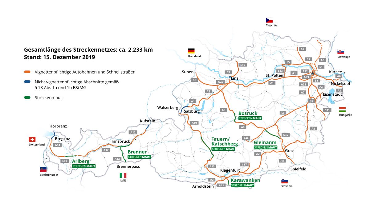 Buying your motorway sticker for Austria