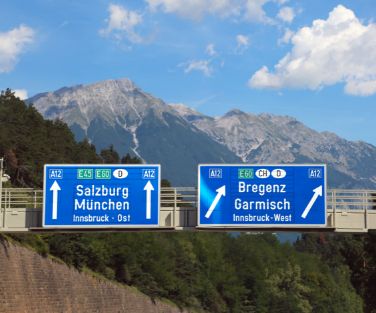 Toll-free routes in Austria for other countries