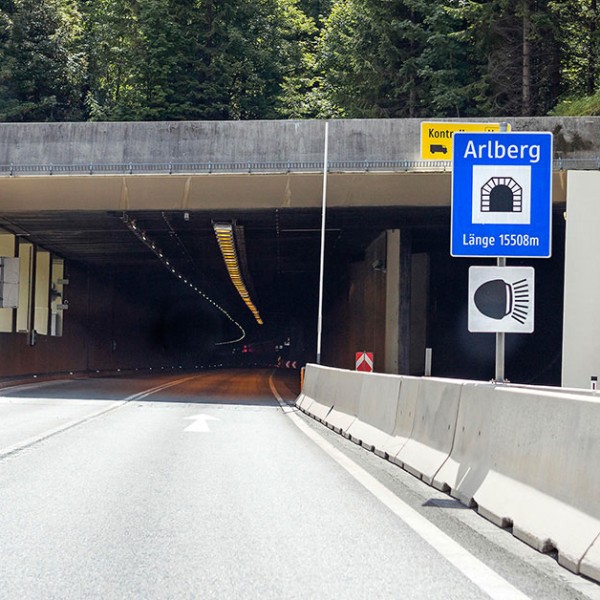 le tunnel de l'Arlberg